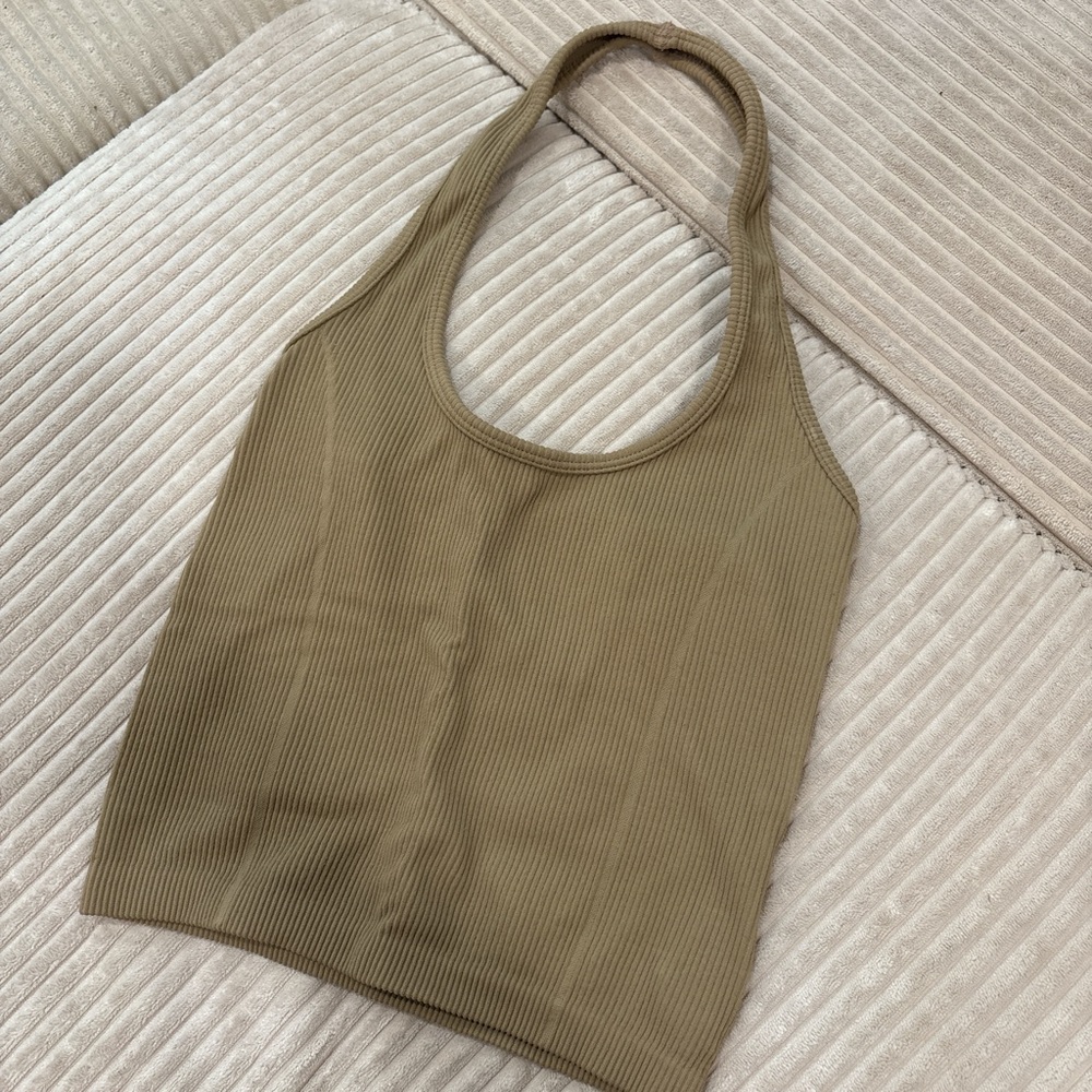 American Eagle Outfitters Ribbed Halter Top